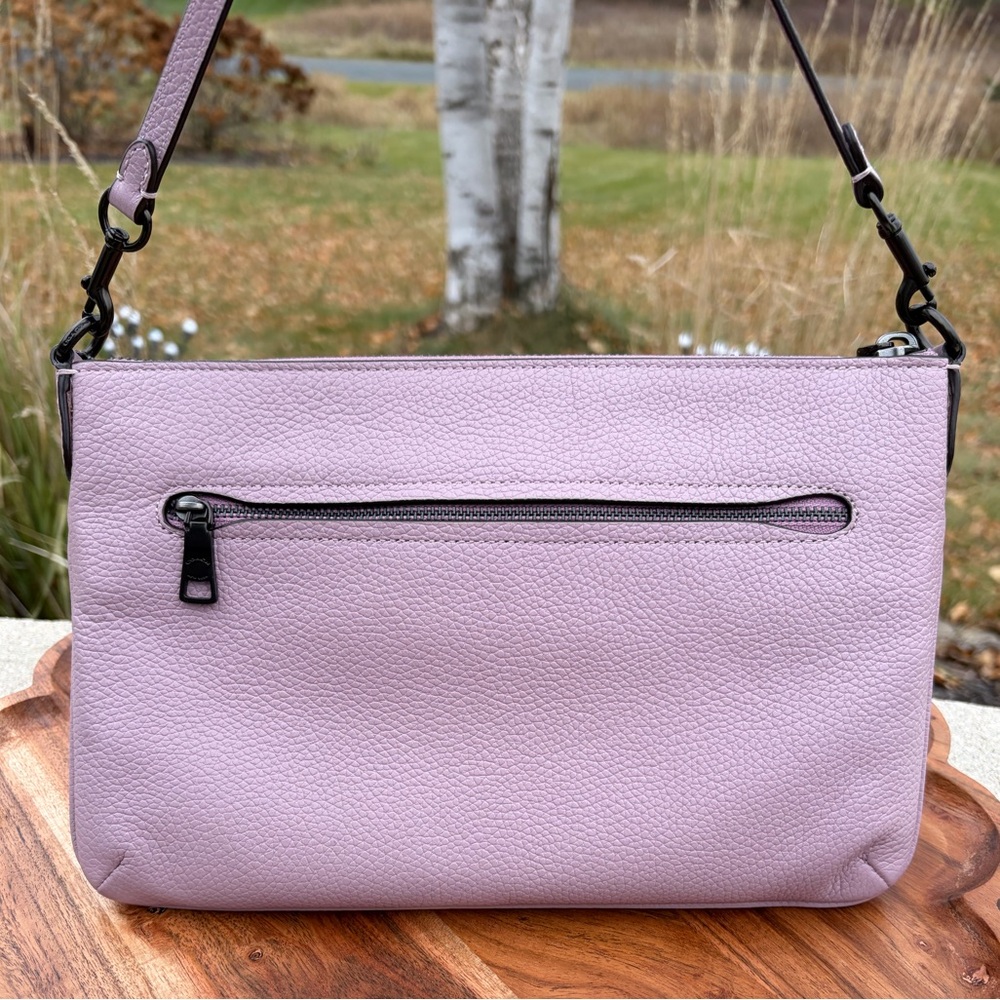 Coach Polly Crossbody Orchid Pink Crossgrain Leather Unused NWOT - Picture 9 of 17